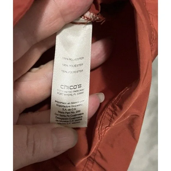 Zenergy Chicos Rain Jacket Windbreaker Lightweight Size 0 Small  Zip Front - Picture 7 of 9